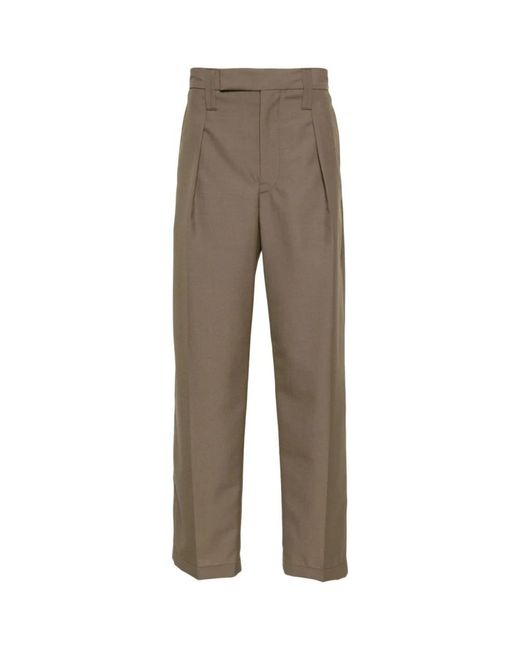 Trousers > straight trousers Lemaire pour homme en coloris Brown