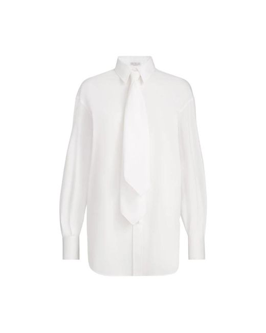 Brunello Cucinelli White Shirts