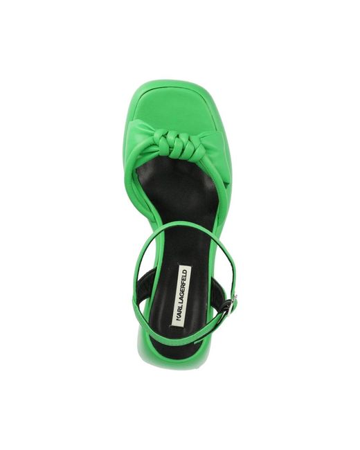 Karl Lagerfeld Green High Heel Sandals
