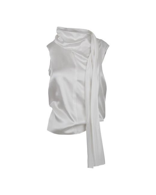 Max Mara Gray Sleeveless Tops