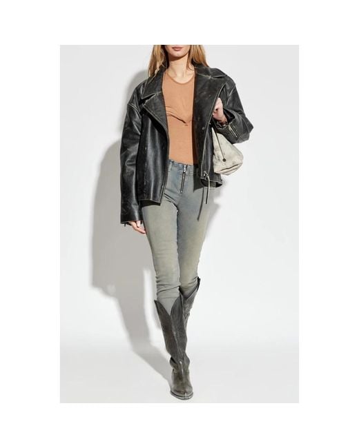 DIESEL Gray Skinny Jeans
