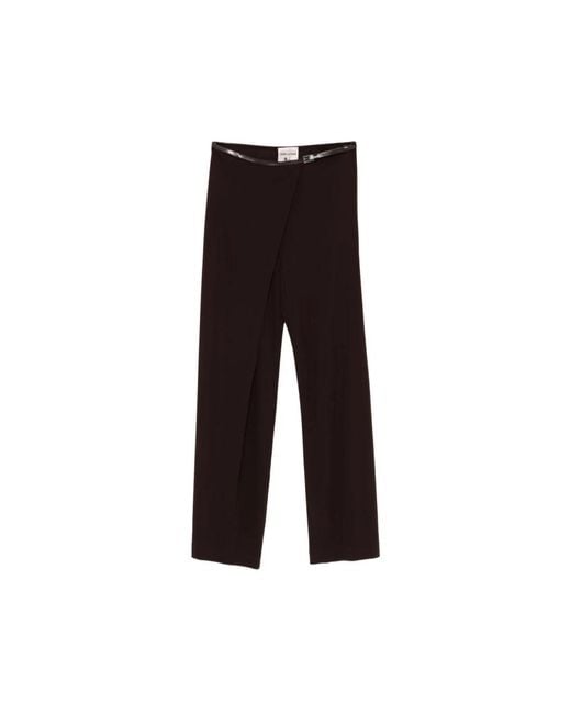 Semicouture Black Wide Trousers