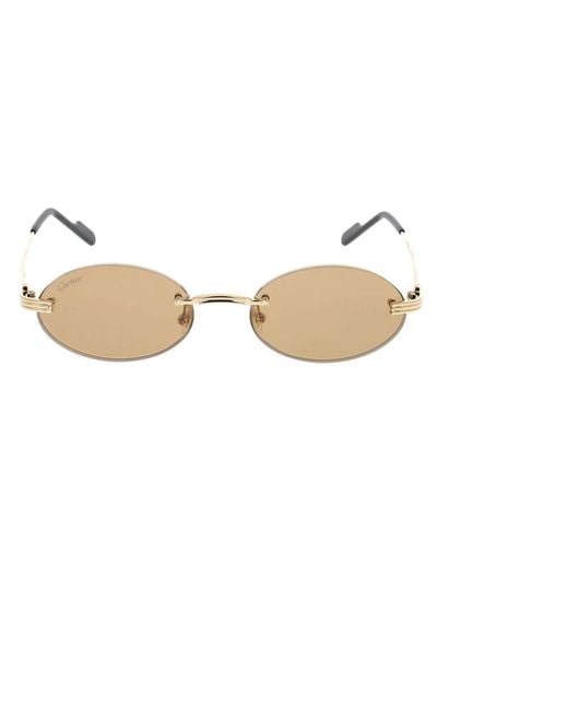Cartier Metallic Sunglasses