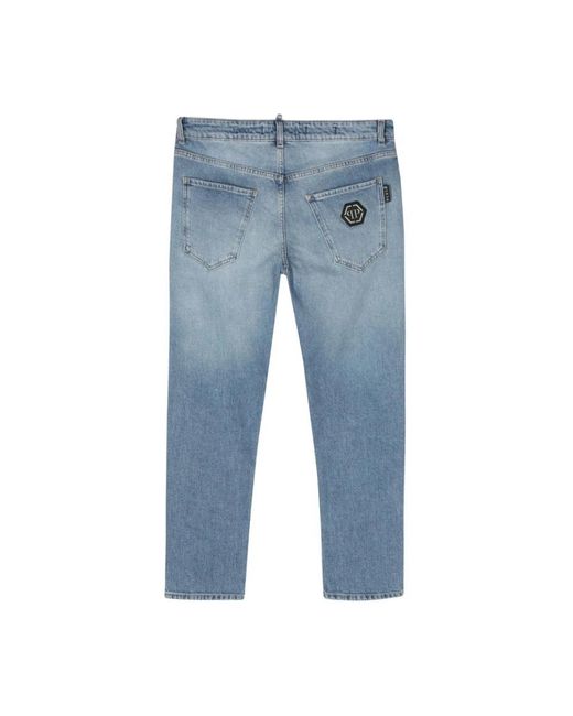 Philipp Plein Sapphire detroit fit jeans in Blue für Herren
