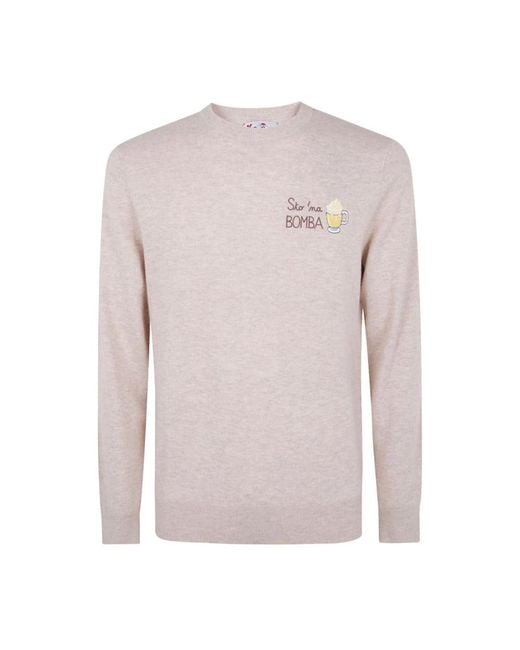 Mc2 Saint Barth Rundhals-Strickware in Pink für Herren