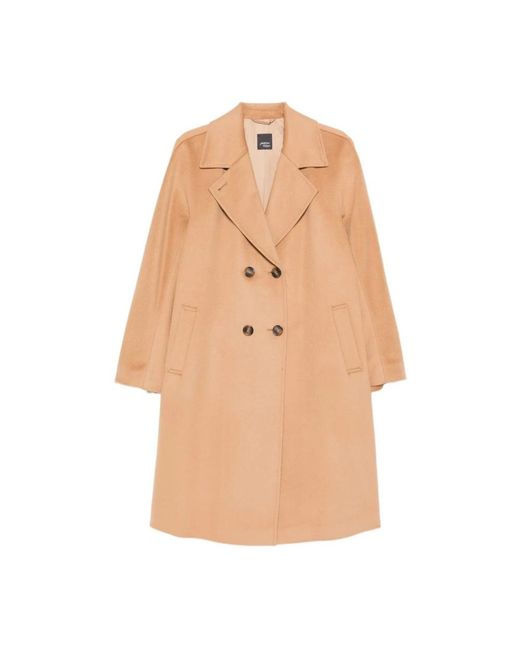 Marina Rinaldi Natural Double-Breasted Coats