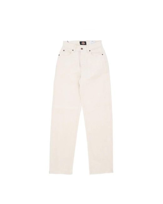 Dickies White Straight Fit Jeans