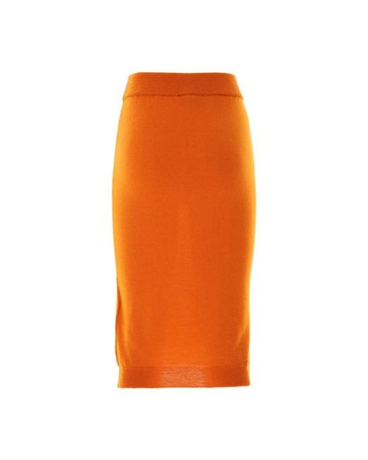 Vivienne Westwood Orange Midi Skirts