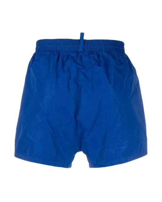 DSquared² Badmode ,Blauw ,Badpak Met Zijlogo in het Blue voor heren