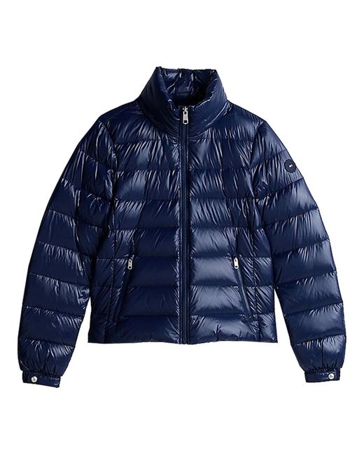 Navy down feminine gloss jacket di Tommy Hilfiger in Blue