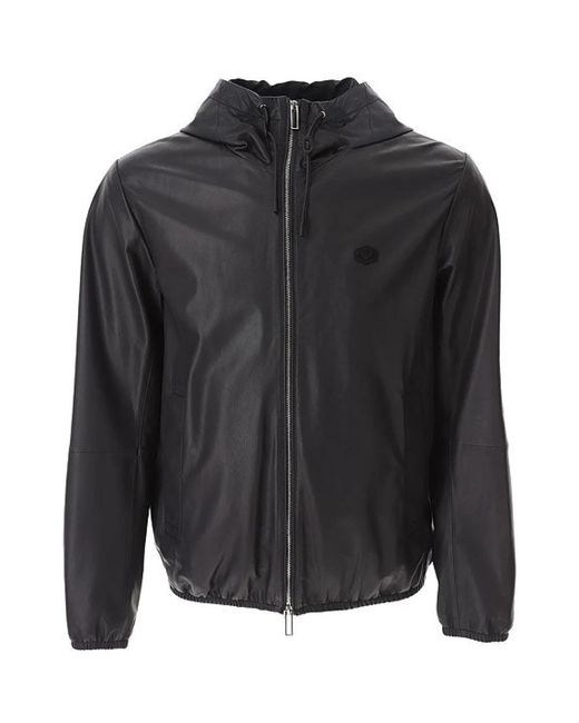 Jackets > leather jackets Emporio Armani pour homme en coloris Black