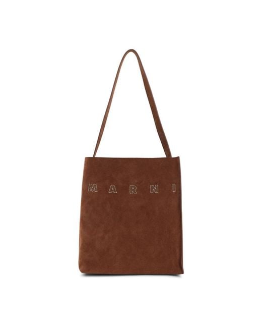 Marni Brown Shoulder Bags