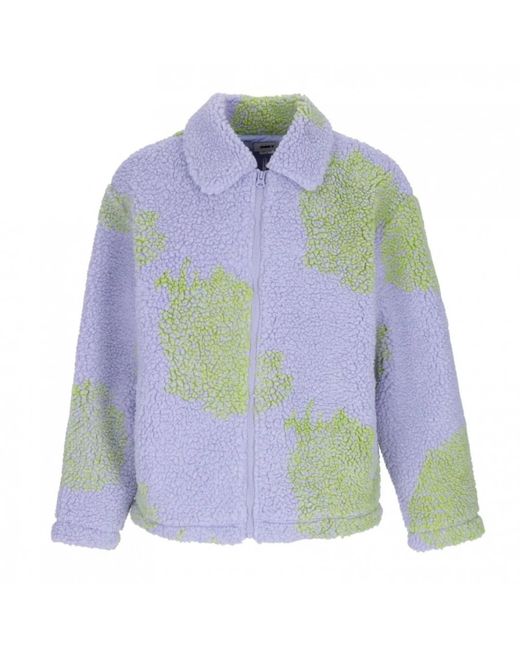 Obey Jassen ,Blauw ,Faux Fur Shearling -Jassen in het Blue