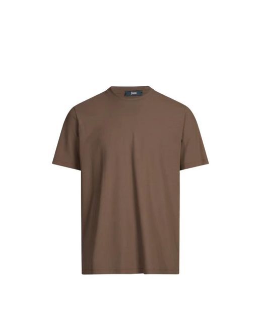 Herno Brown T-Shirts for men