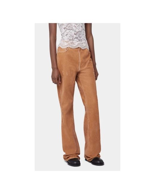 Flared Jeans Rabanne de color Brown