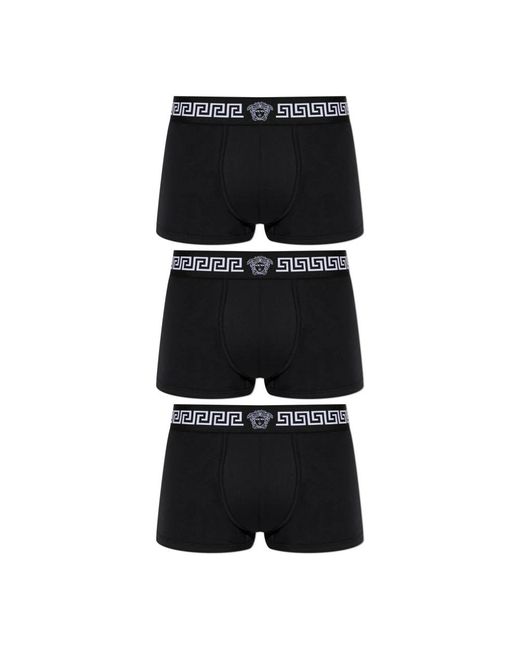 Versace Boxer Briefs Drie-Pack in het Black voor heren