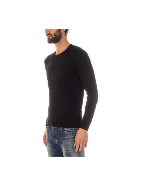 Armani Jeans Black Long Sleeve T-Shirts for men