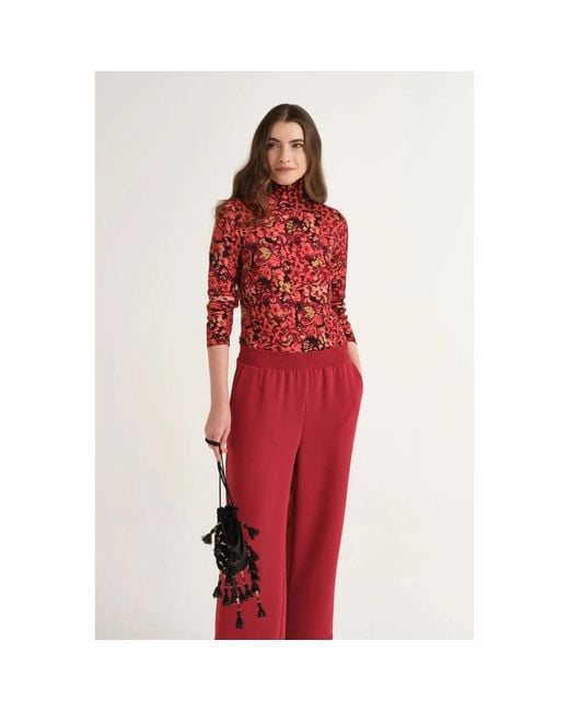 Turtlenecks Maliparmi de color Red