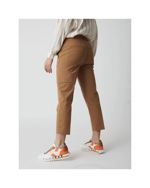 Dondup Brown Cropped Trousers