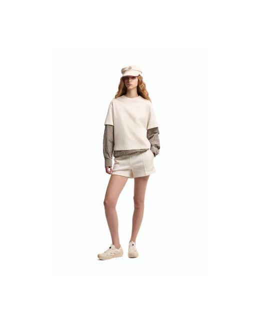 Moncler Natural Long Sleeve T-Shirts