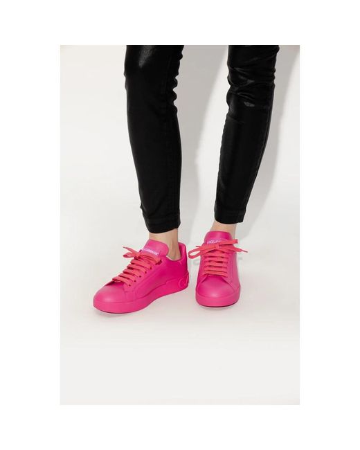 Dolce Gabbana Trainers in Pink Lyst