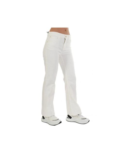 Emporio Armani White Straight Fit Jeans
