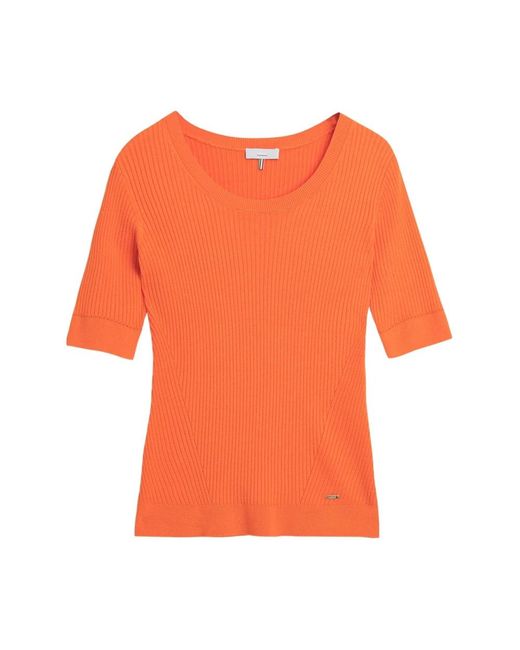 Cinque Orange Round-Neck Knitwear
