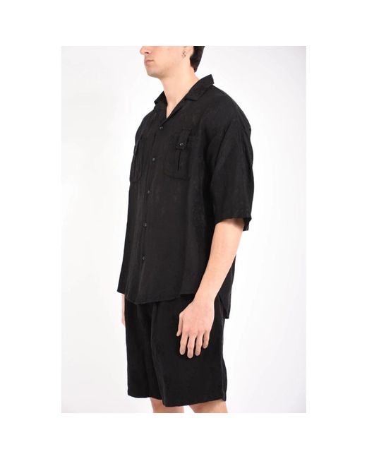 Andrea Ya'aqov Black Short Sleeve Shirts for men