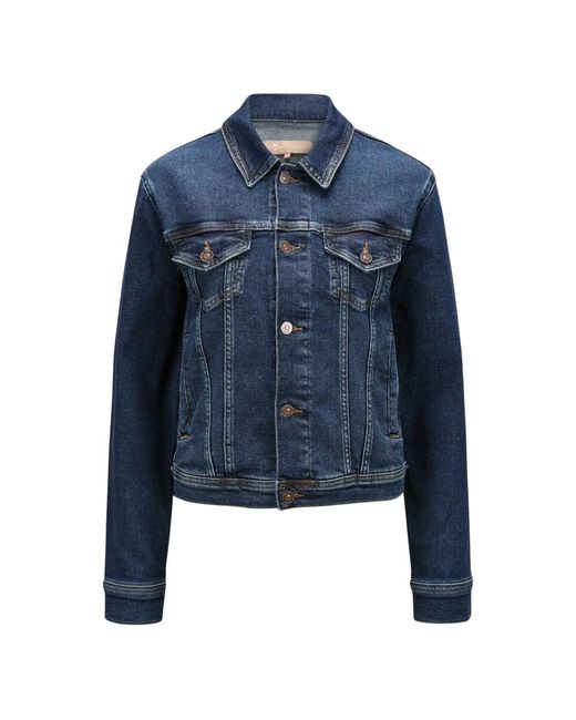 7 For All Mankind Blue Denim Jackets