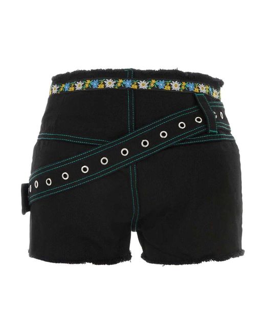 Cormio Black Schwarze denim robin shorts