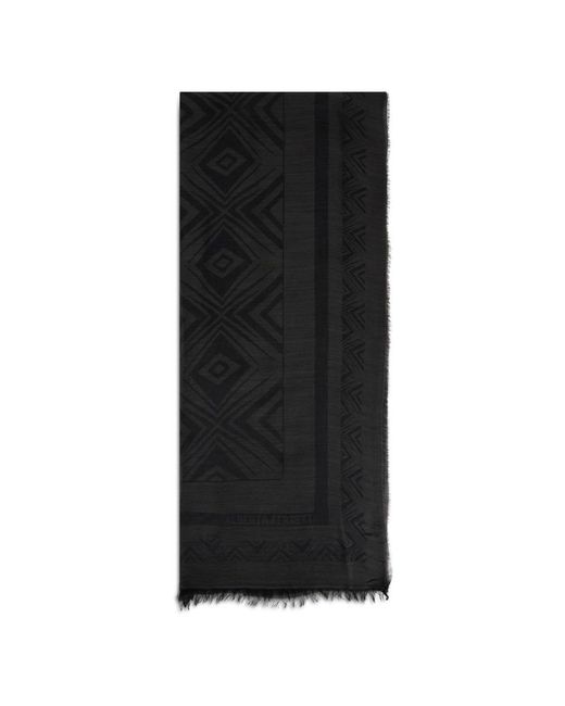 Alberta Ferretti Black Winter Scarves