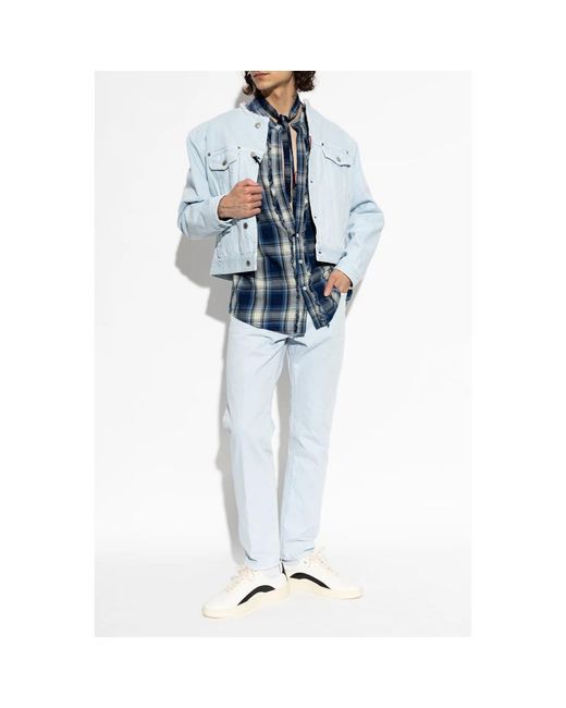 DSquared² Denim Jacket With Pockets in het Blue voor heren