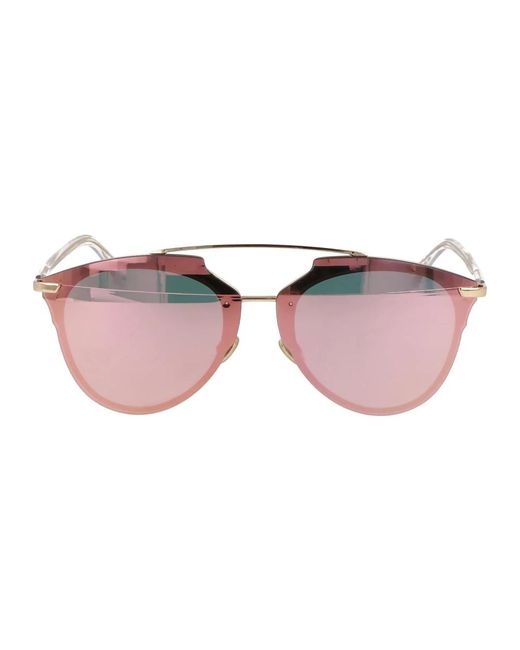 Dior Brown Runde metallrahmen sonnenbrille trend