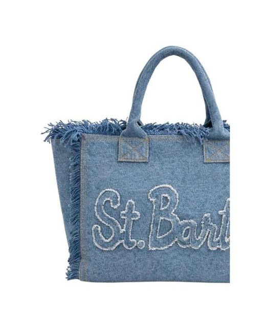 Mc2 Saint Barth Vanity Patch Schoudertas in het Blue
