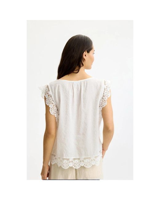 iN FRONT Overhemden ,Wit ,Blouse in het White