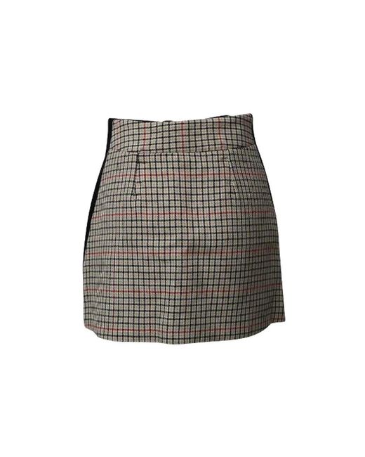 Maje Gray Short Skirts