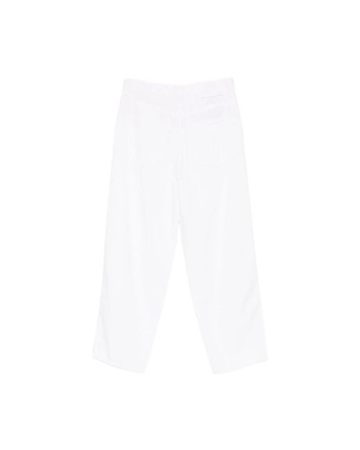 Pinko White Straight Jeans
