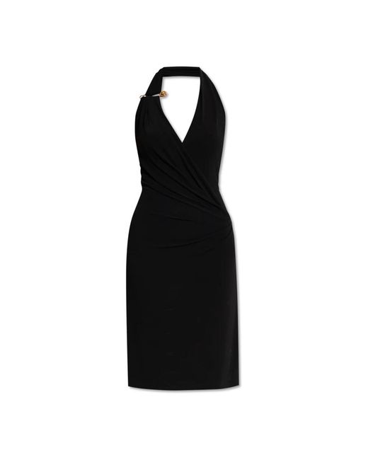 Versace Off-Shoulder Jurk in het Black