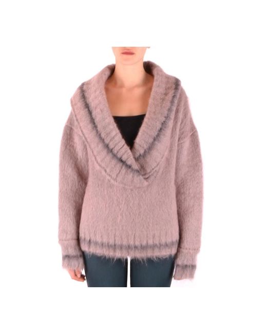 Peuterey Truien & Vesten ,Roze ,Wol Rondgebreide Trui in het Pink
