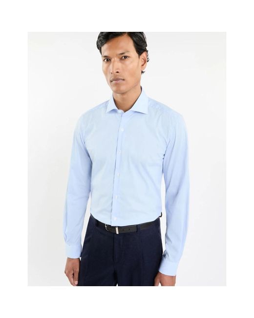 Fay Blue Formal Shirts for men