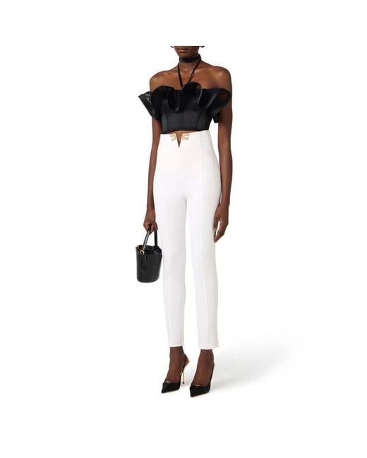 Elisabetta Franchi Black Sleeveless Tops