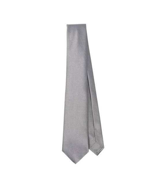 Emporio Armani Sand gewebte jacquard krawatte,graues gewebtes jacquard krawatte,ties in White für Herren