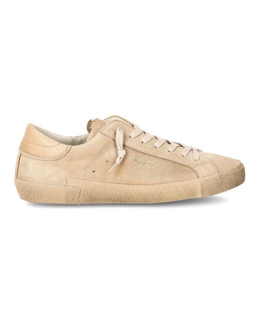 Philippe Model Schoenen ,Katoen Prsx Tennis in het Natural voor heren