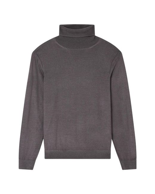 ARMANI EXCHANGE Truien & Vesten ,Grijs ,Wol Fijngebreide Coltrui in het Gray voor heren