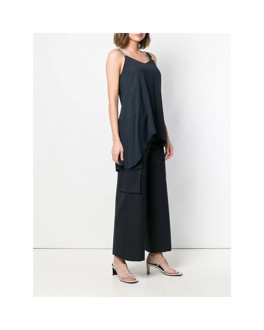 Fabiana Filippi Blue Sleeveless Tops