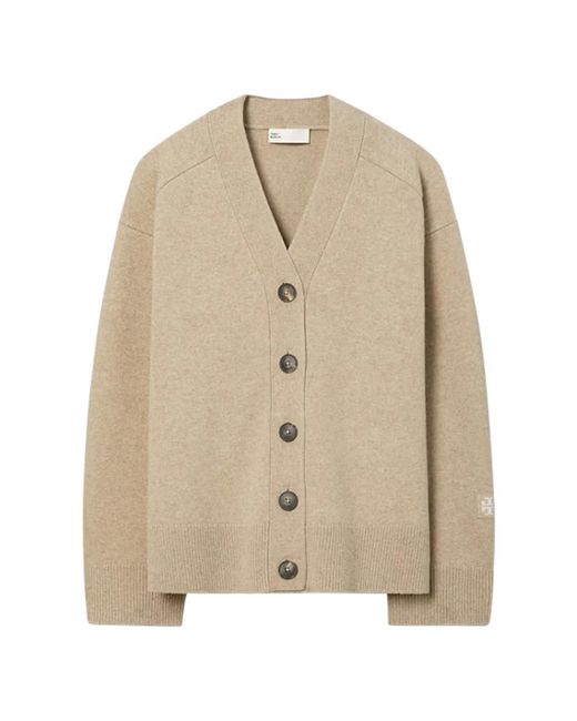 Cardigans Tory Burch de color Natural