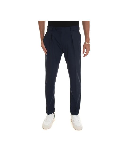 Berwich Broeken ,Blauw ,Wol Chino in het Blue voor heren