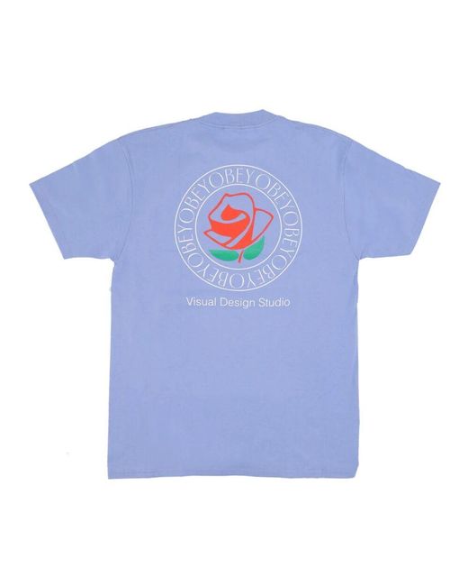 Obey Visual Design Studio Classic Tee in Blue für Herren
