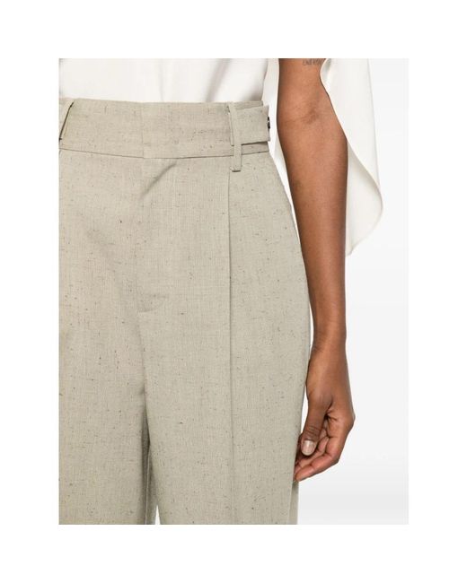 Alberta Ferretti Gray Wide Trousers
