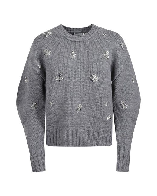 Round-Neck Knitwear Jonathan Simkhai en coloris Gray